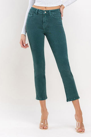 NEW High Waist Crop Fray Jeans in 5 colors