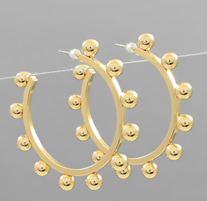 ALL THE CRAVE KNOTTED HOOP EARRINGS