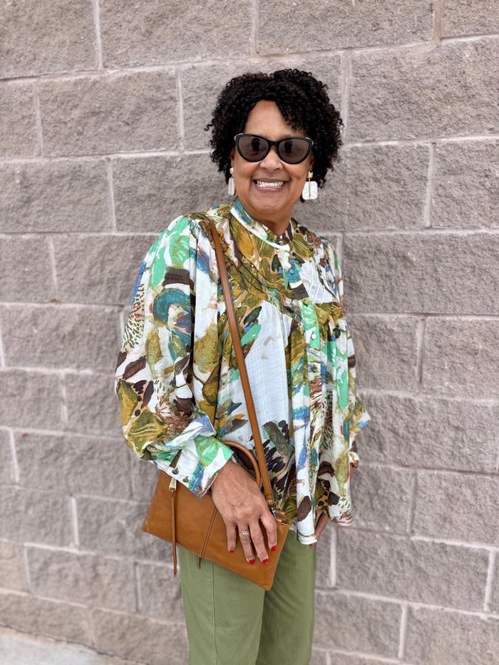 The Abstract Floral Blouse