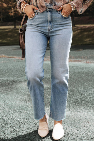 Fiona Super High Rise Wide Leg Jeans in Pine