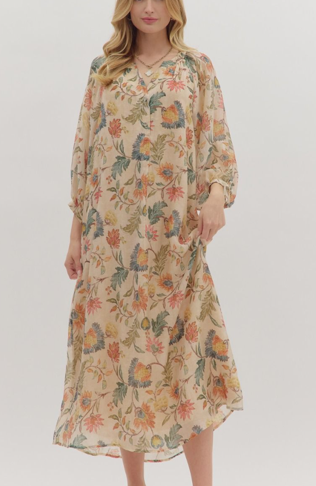 The Botanical Floral Dress