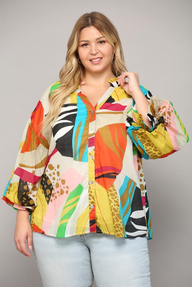 For the Love of Art Top in Curvy Sizes
