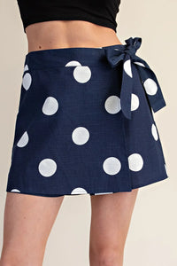 SU26 Polka Wrap Skirt