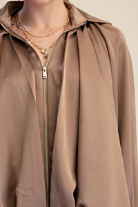 F26 Pleated Bomber Jacket