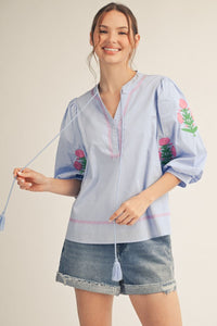 S26 Floral Meets The Sky Top