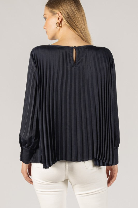 My Turn Pleated Top in 2 colors
