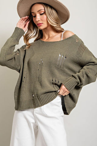 Just A Thought Sweater in Curvy Sizes