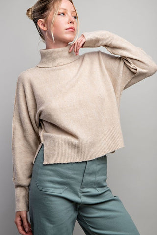 Jenna Raw Seam Sweater in 2 colors