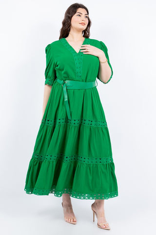 In Your Dreams Pleated Midi Dress