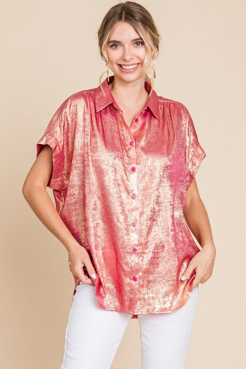 Something Extra Button Down Blouse in 2 colors