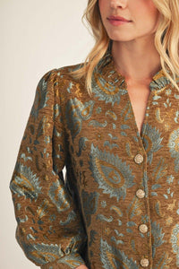 F26 Paisley Jacquard Top