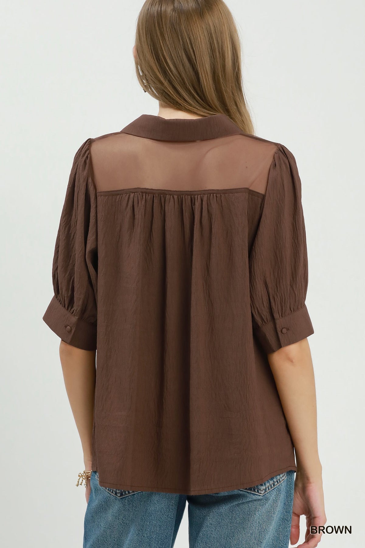 F26 Sheer Detailed Top