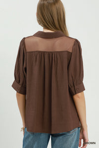 F26 Sheer Detailed Top