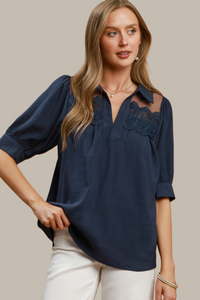F26 Sheer Detailed Top