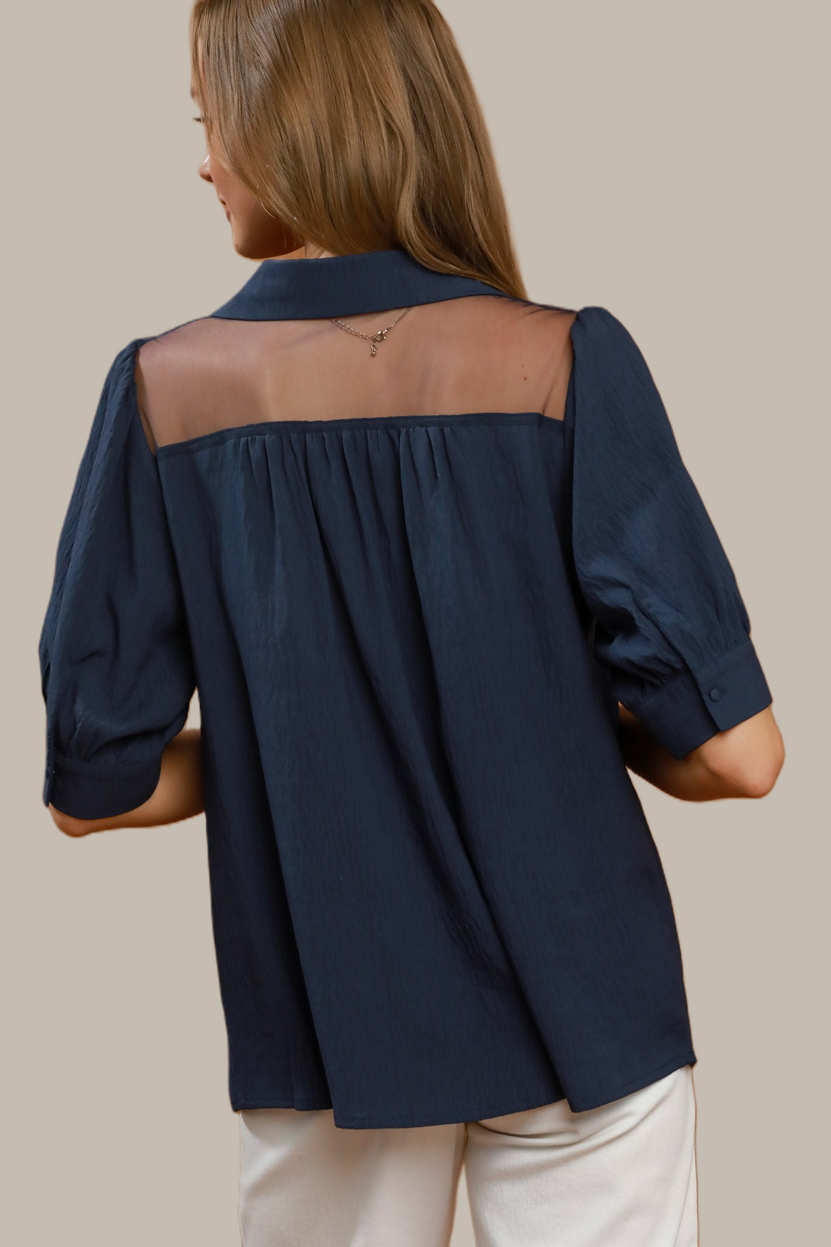 F26 Sheer Detailed Top