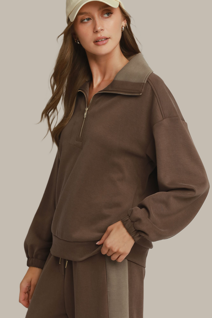 F26 Color Block Pullover Set