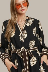F26 Leaf Midi Dress