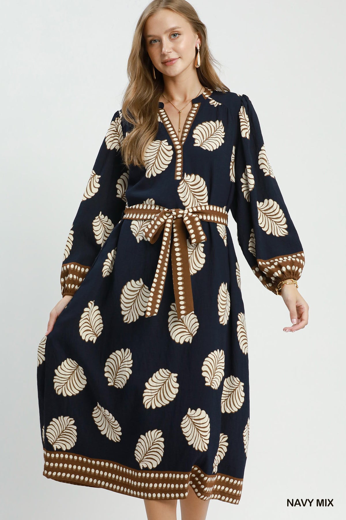 F26 Leaf Midi Dress