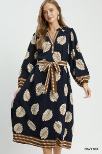 F26 Leaf Midi Dress