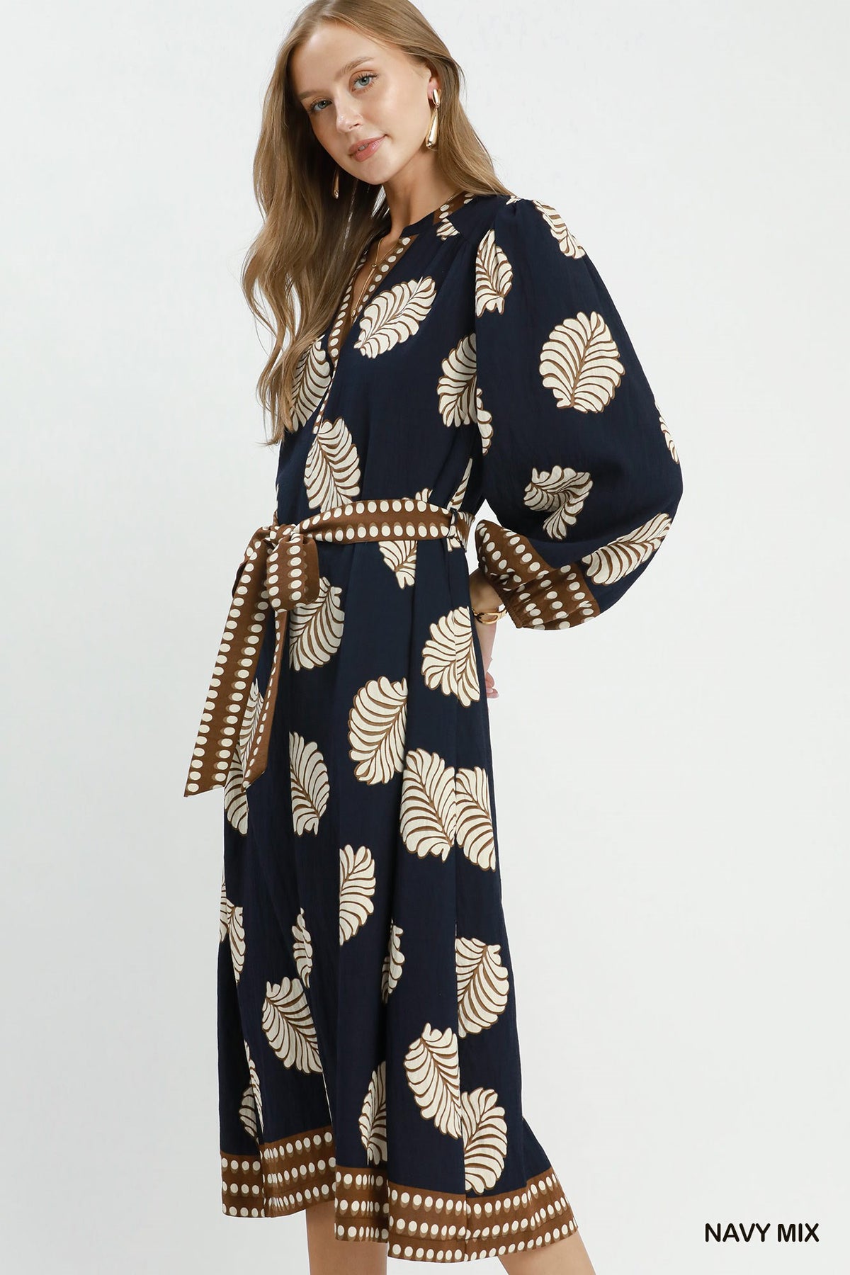 F26 Leaf Midi Dress