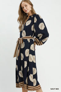 F26 Leaf Midi Dress