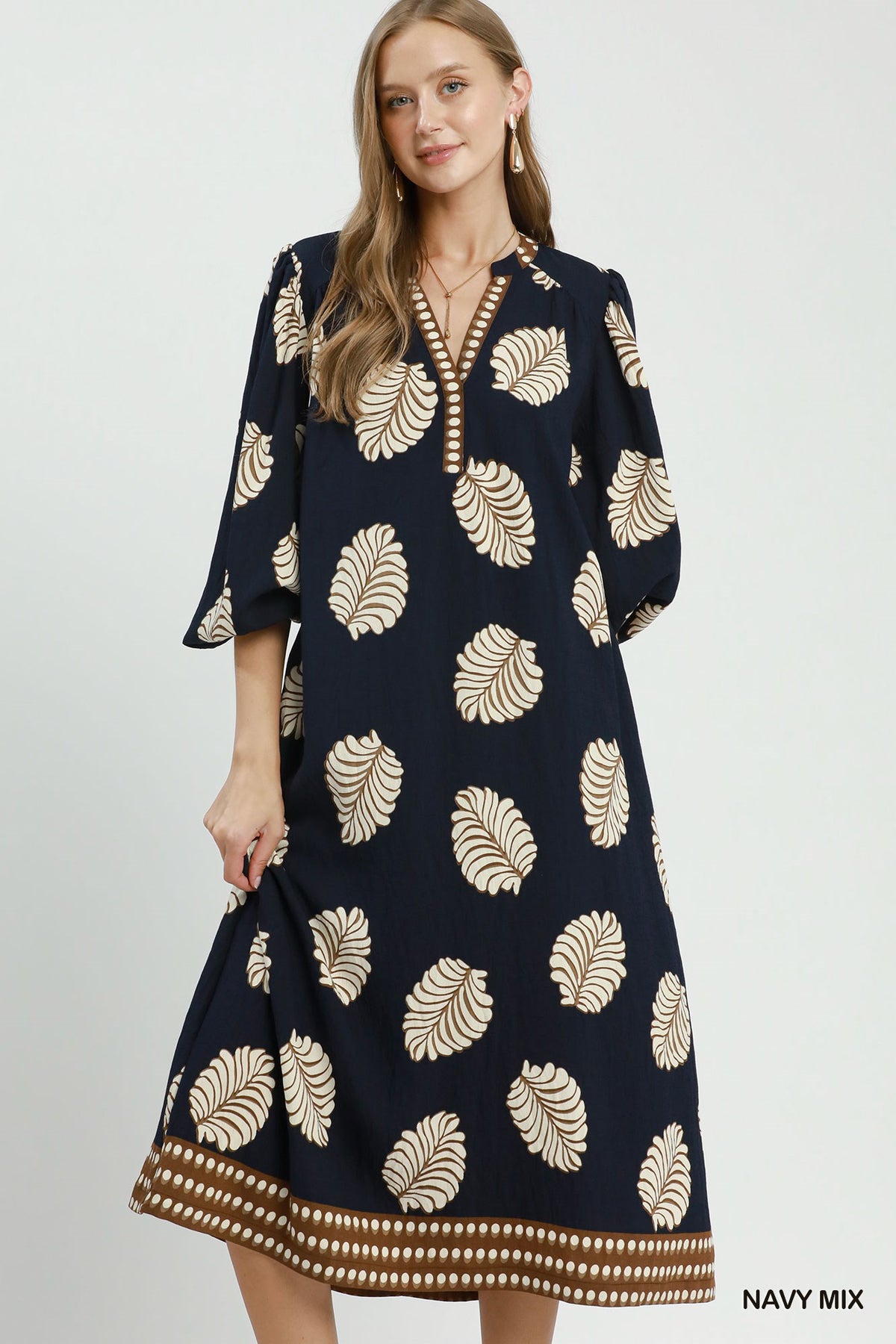 F26 Leaf Midi Dress