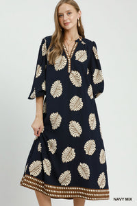 F26 Leaf Midi Dress