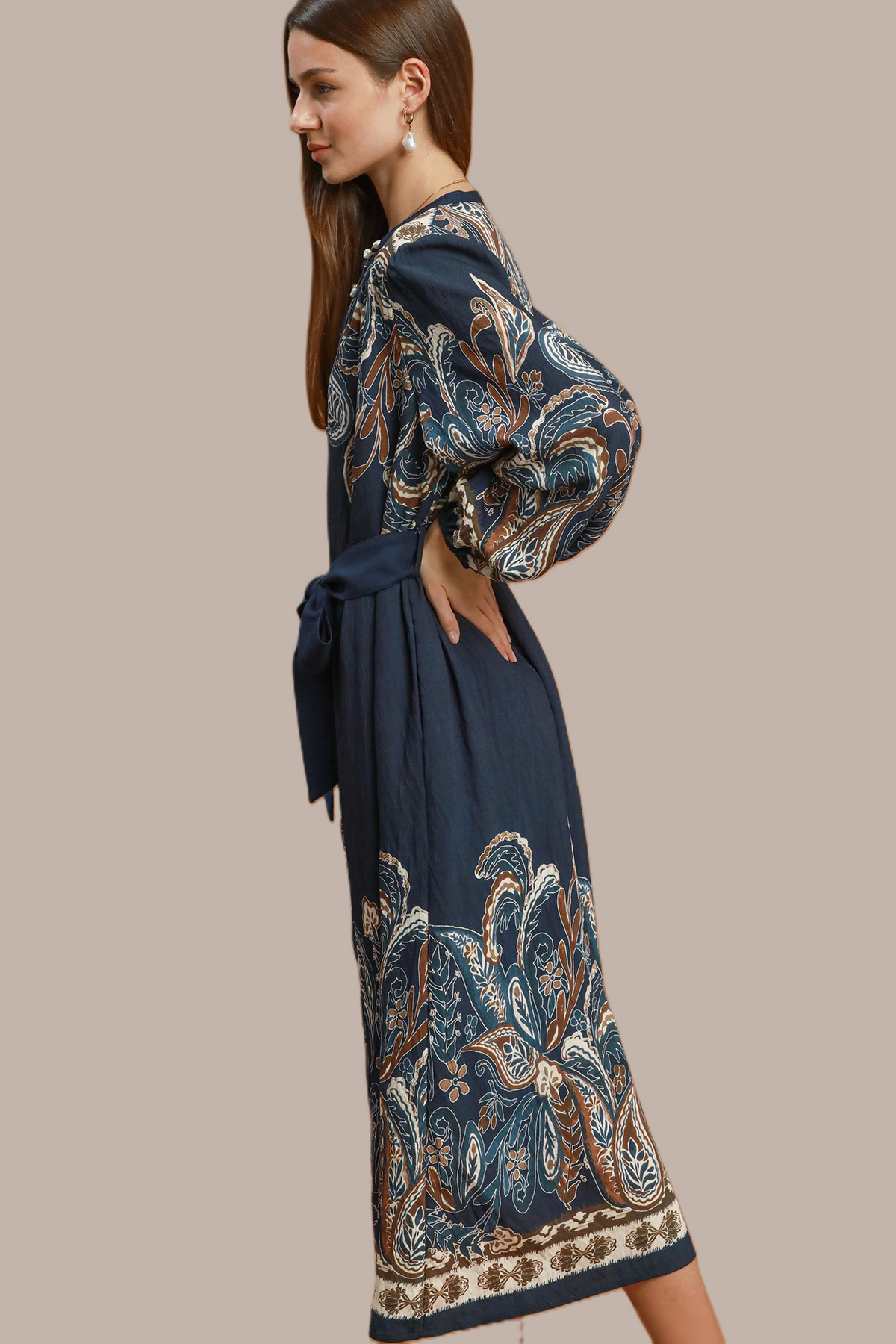 F26 Abstract Border Dress
