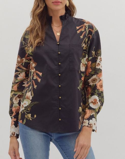The Bethany Floral Top