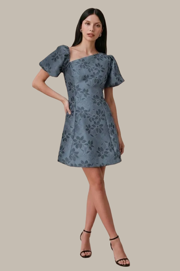 F26 Diagonal Neck Dress