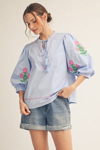 S26 Floral Meets The Sky Top