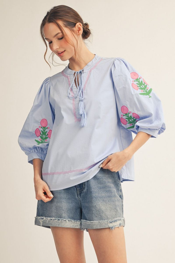 S26 Floral Meets The Sky Top