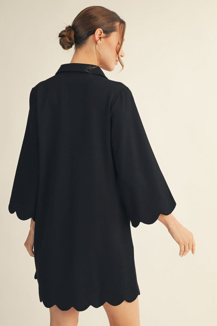 S26 Scalloped Mini Dress
