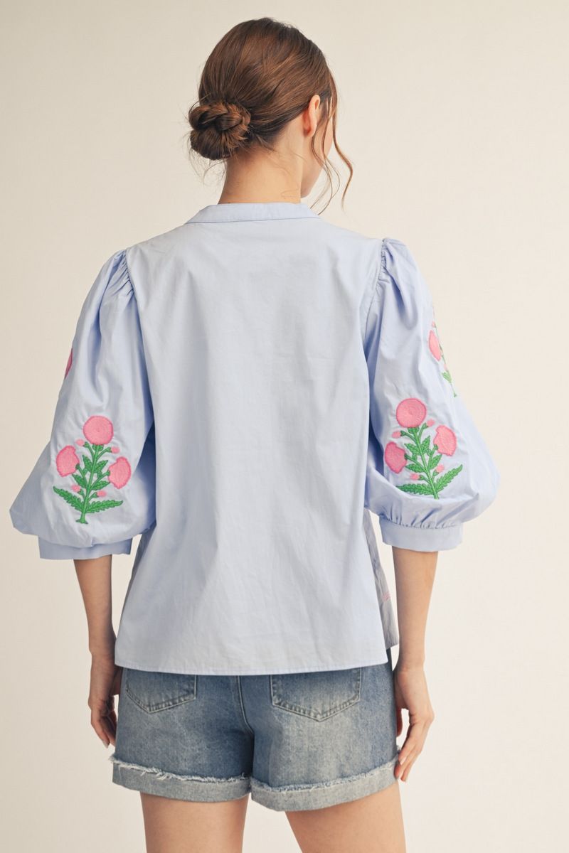 S26 Floral Meets The Sky Top