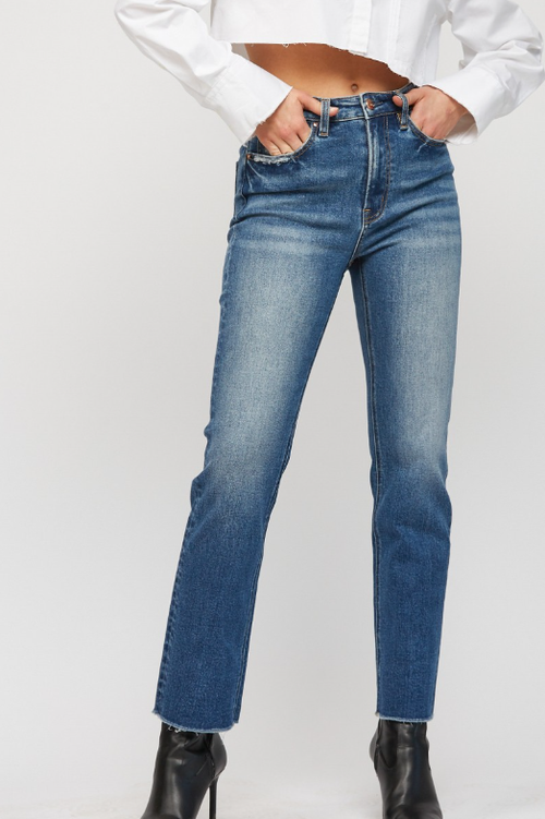 Aretha Jean Hi Rise  Straight Leg