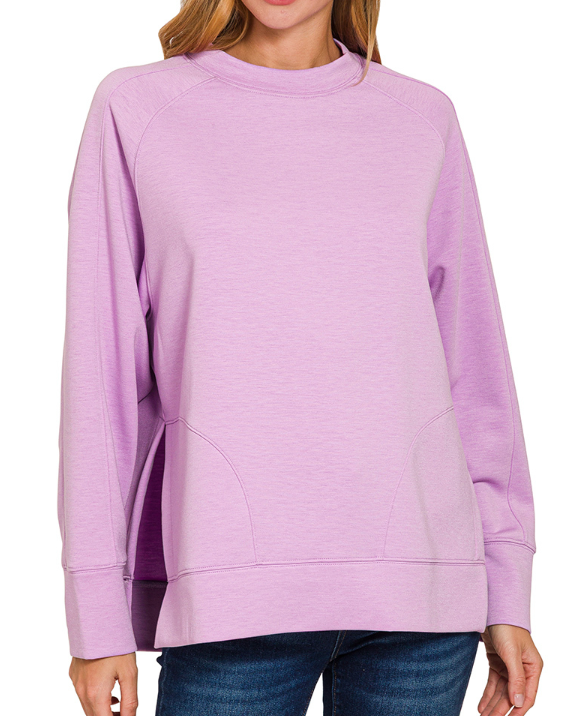 The Scuba Pullover with Side Slits