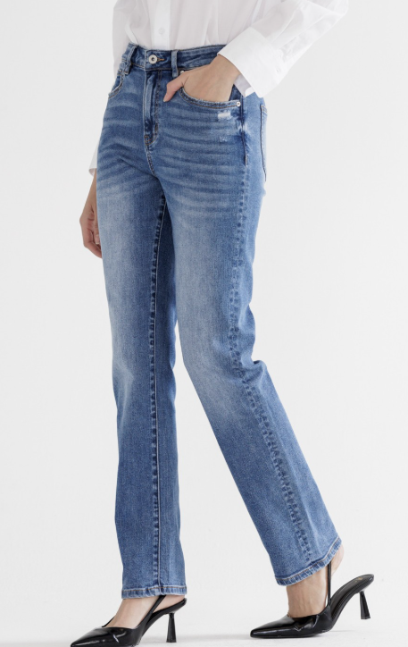 Casey Hi Rise Slim Straight Jean