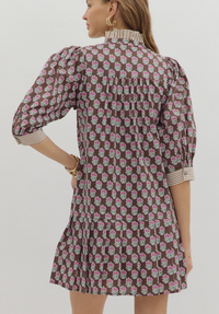 The Brown Floral Dress