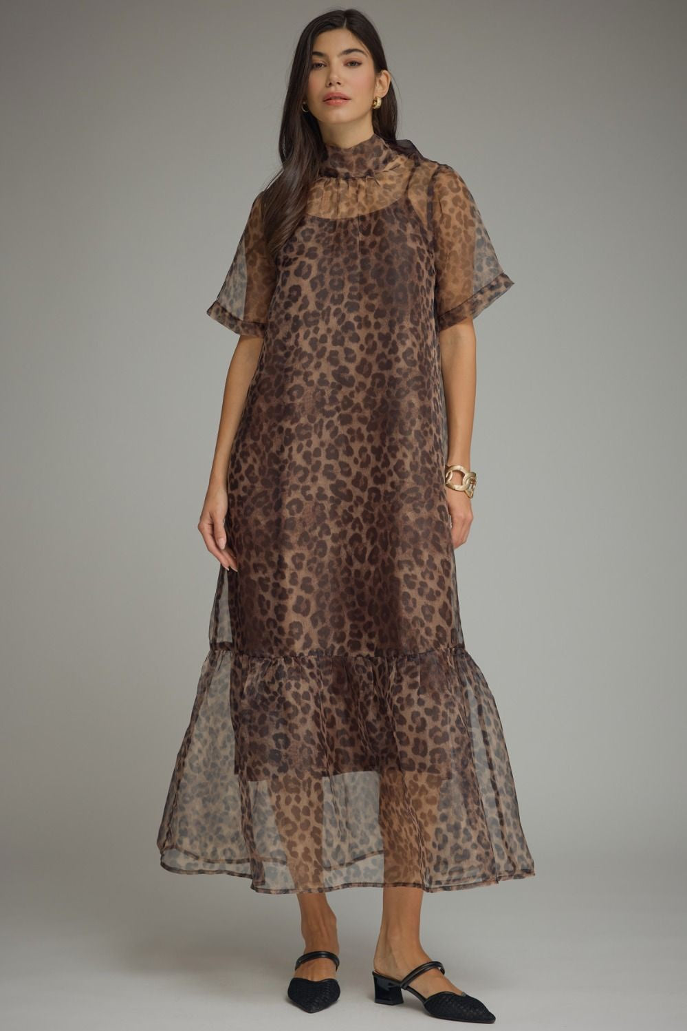F26 Organza Animal Midi