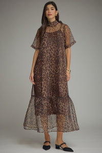 F26 Organza Animal Midi