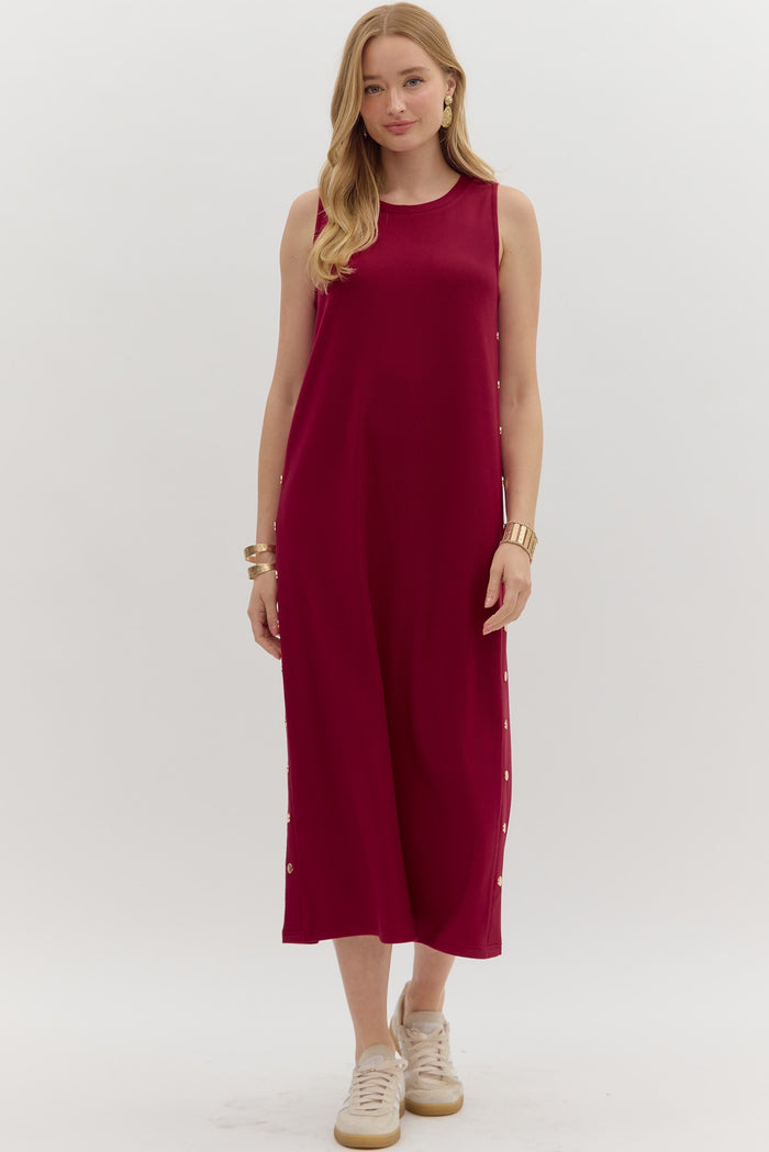 The Button Down the Side Dress