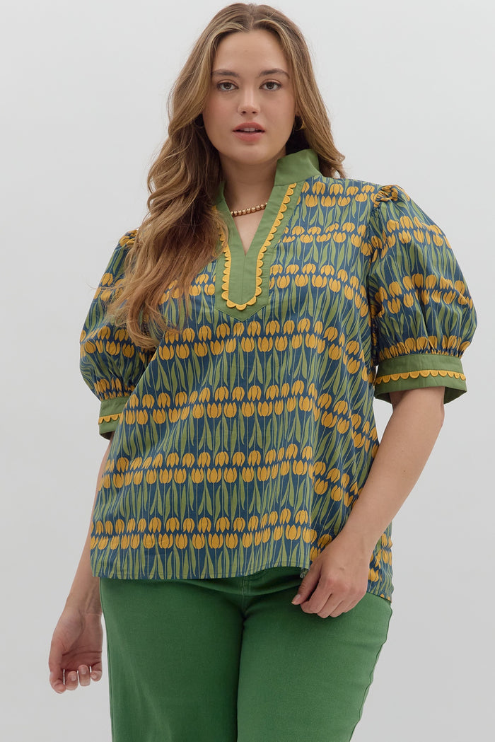 The Laney Top in Curvy
