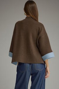 F26 Contrast Cuff Sweater