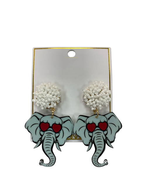 Elephant Game Day Earrings