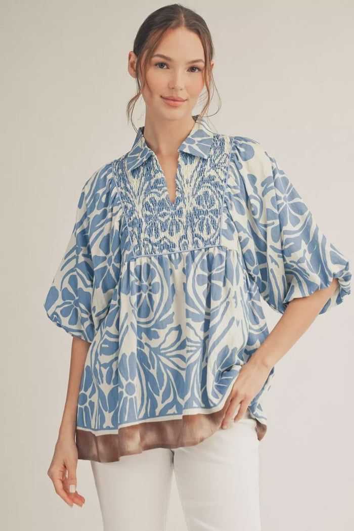 S26 Beautiful in Blue Top