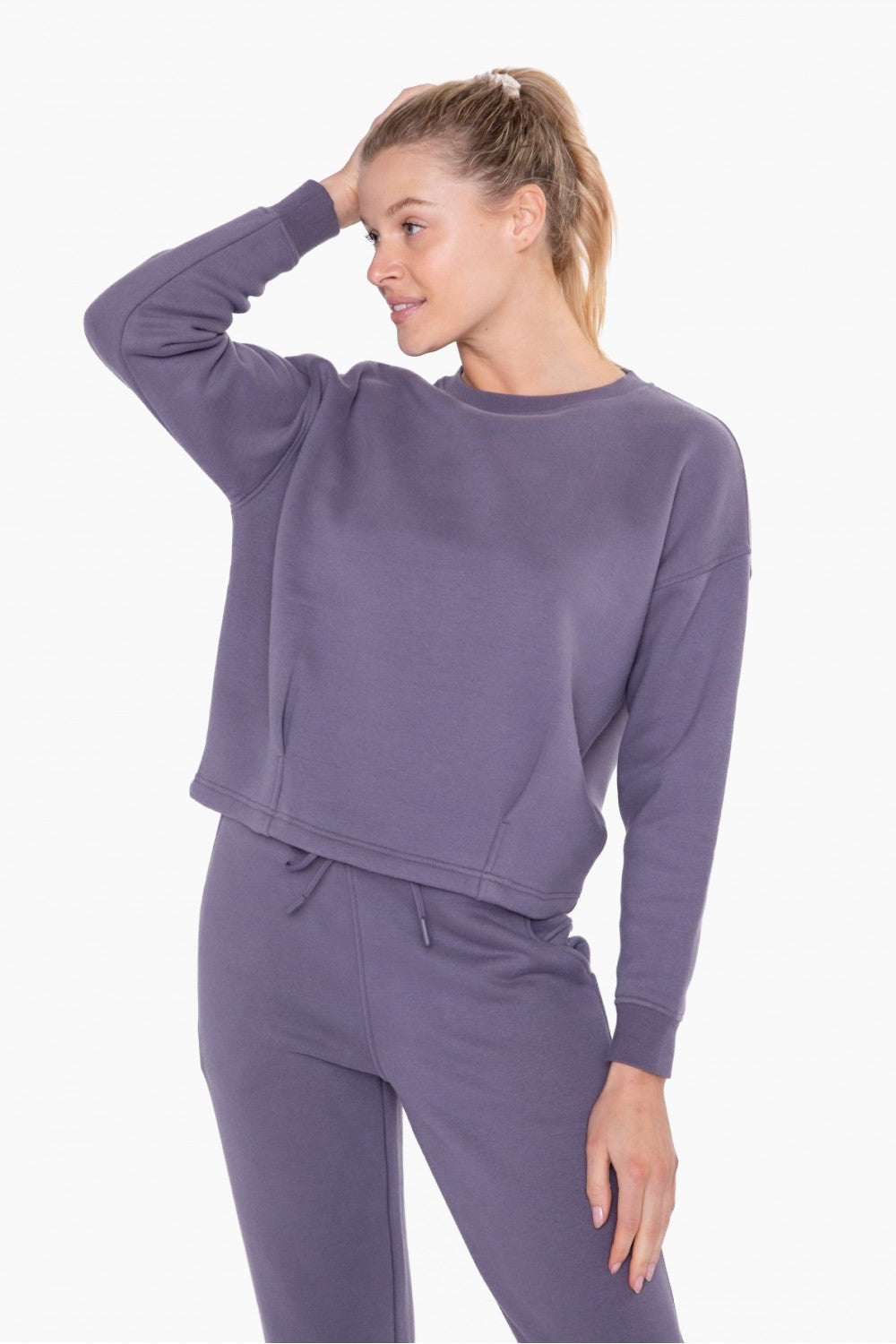 Solid Relaxed Fit Sweatshirt
