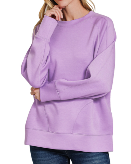 The Scuba Pullover with Side Slits
