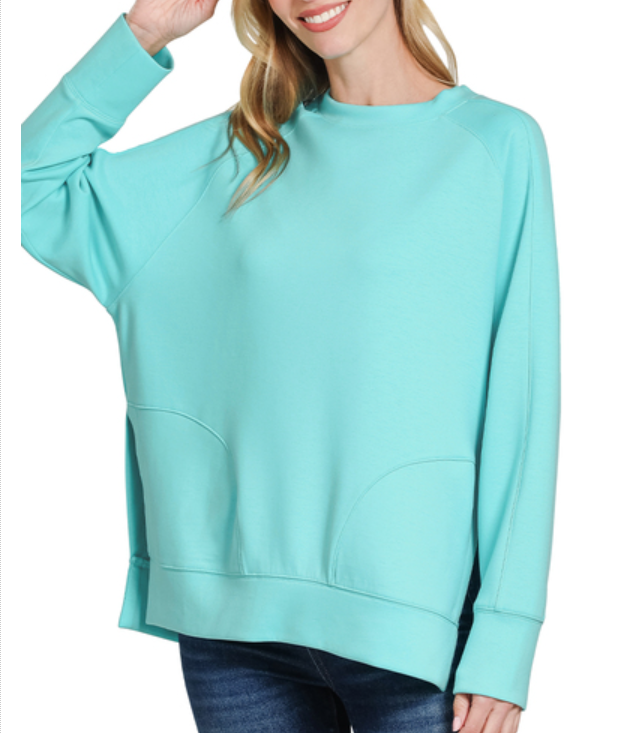 The Scuba Pullover with Side Slits