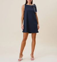 S26 Tie Shoulder Mini Dress
