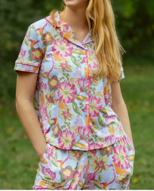 S26 Button Up Sleep Shirt